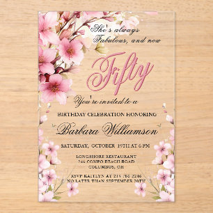 INVITATIONS EN ACRYLIQUE 