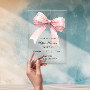 INVITATIONS EN ACRYLIQUE