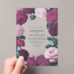 INVITATIONS EN ACRYLIQUE