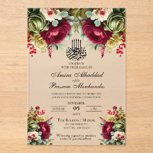 INVITATIONS EN ACRYLIQUE