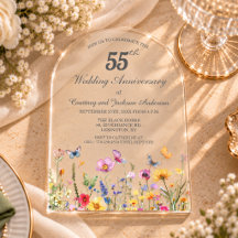 55e Anniversaire de Mariage Emeraude Wildflowers
