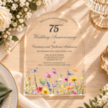75e Anniversaire de Mariage Wildflowers