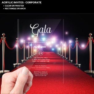 Invitations En Acrylique Acrylique Clear Corporate Gala Award Ceremony Mode