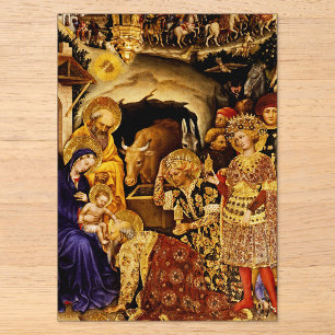 Invitations En Acrylique Adoration des Mages par Gentile da Fabriano