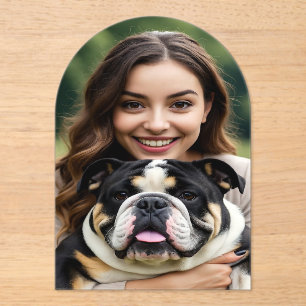 Invitations En Acrylique Ajouter une photo de Bulldog Personnaliser
