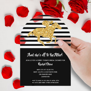 Invitations En Acrylique Aller à la Fête des mariées du Cheval de l'Altar D