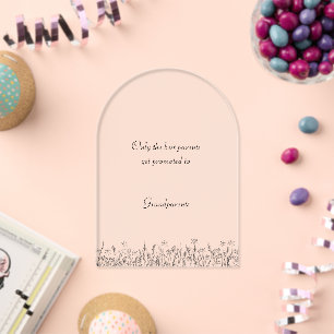 Invitations En Acrylique Annonce de grossesse personnalisée pour la famille