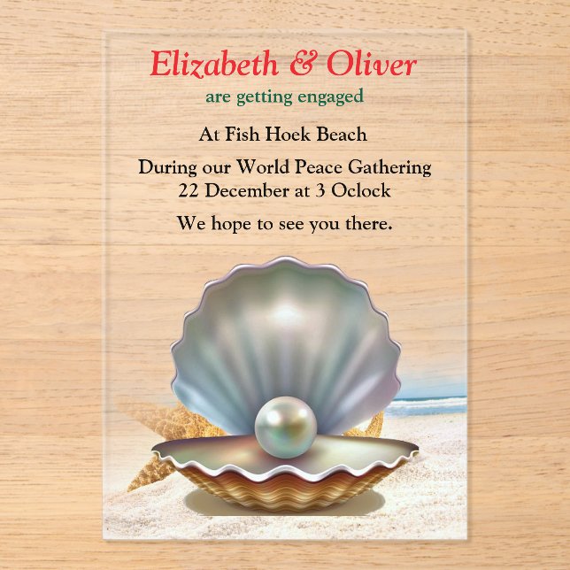 Invitations En Acrylique Apprendre la réunion de Noël de la paix (Recto)