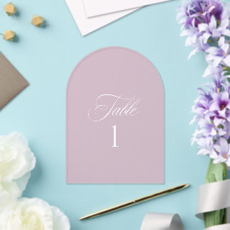 Invitations En Acrylique Arch Acrylic Pink Wedding Table Number