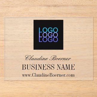 Invitations En Acrylique Artiste d'affaires artisan logo acrylique abordabl