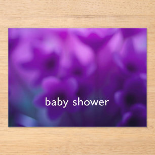 Invitations En Acrylique Baby Shower – Célébration d'un petit miracle