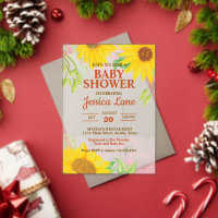Baby Shower Fleur de Tournesol Joli
