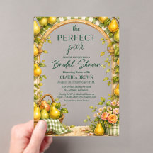 Baby Shower Parfait au Gingham Vert Poire