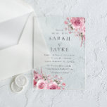 Invitations En Acrylique Beau Blush Roses Élégant Mariage<br><div class="desc">Beau Blush Roses Elégant mariage Acrylique Invitations Voir la collection correspondante dans notre magasin de niche et de niche</div>