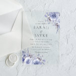 Invitations En Acrylique Beau Roses Bleus Élégant Mariage<br><div class="desc">Beau Bleu Roses Élégant mariage Acrylique Invitations Voir la collection correspondante dans notre niche et notre magasin de niche</div>