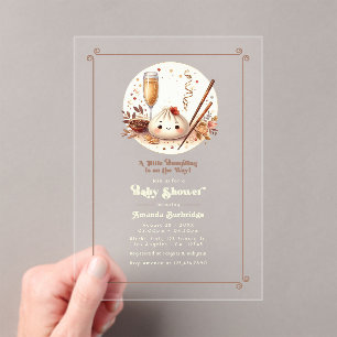 Invitations En Acrylique Bébé Bao au four "Un petit bouddha dans l'eau" Sho