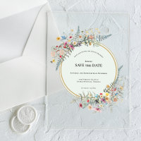 Boho Fleur Sauvage Fougère Menthe Verte Enregistre