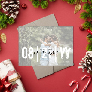 Invitations En Acrylique BUDGET Mariage acrylique Enregistrer la date photo