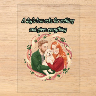 Invitations En Acrylique Cadeau commémoratif illustration de compagnie pers