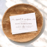 Invitations En Acrylique Calligraphie cardiaque Minimaliste Brown Sweet 16<br><div class="desc">Célébrez un jalon comme aucun autre avec cette élégante invitation en acrylique Sweet 16! Le cap Sweet sixteen est magnifiquement conçu en calligraphie géologique ornée de coeurs charmants, ajoutant une touche ludique et sophistiquée. Associée à une police serif raffinée dans une couleur brune chaleureuse, cette invitation respire le style intemporel...</div>