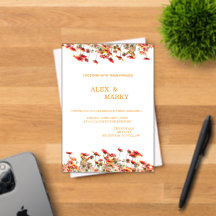Carte d'invitation Mariage Anniversaire Baby Showe