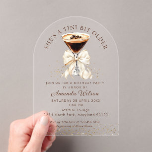 Invitations En Acrylique Carton d'invitation en acrylique pour Martini Espr
