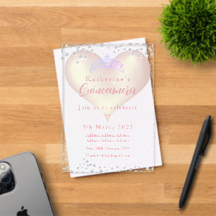 Invitations En Acrylique Carton d'invitation en acrylique pour Quinceanera