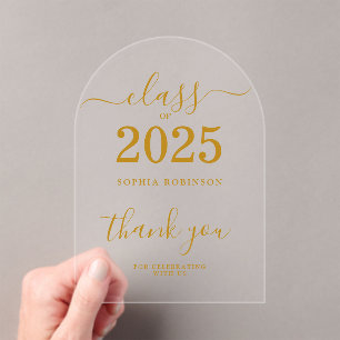 Invitations En Acrylique Catégorie de Carte de remerciements de fin d'étude
