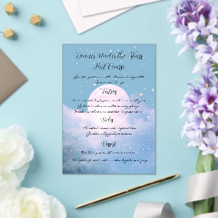 Invitations En Acrylique Collection de mariage atmosphérique Moonlight Shim