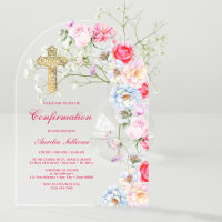 Confirmation de l'arc des fleurs d'aquarelle