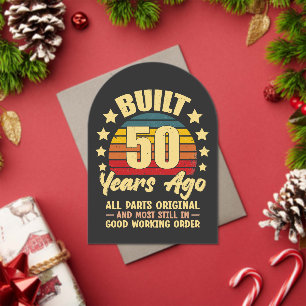 Invitations En Acrylique Construit il y a 50 ans Toutes les pièces d'origin