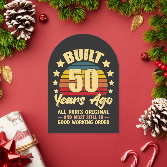 Invitations En Acrylique Construit il y a 50 ans Toutes les pièces d'origin (Insitu (vacances))