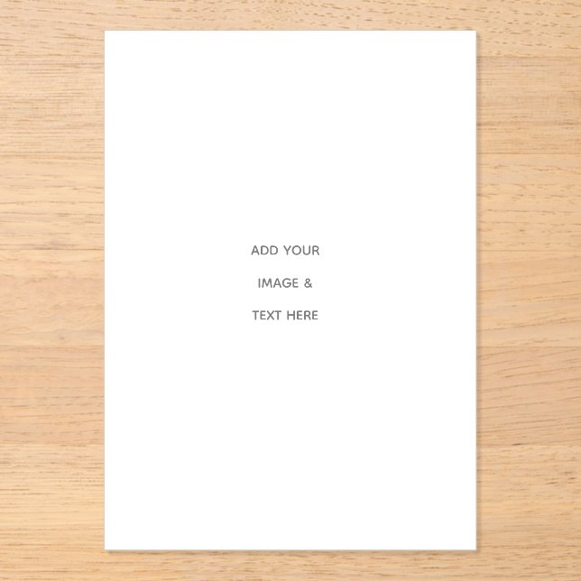 Invitations En Acrylique Create Your Own white  (Recto)