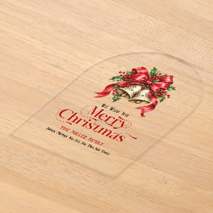 Invitations En Acrylique Créez votre carte de vœux de Noël personnalisée