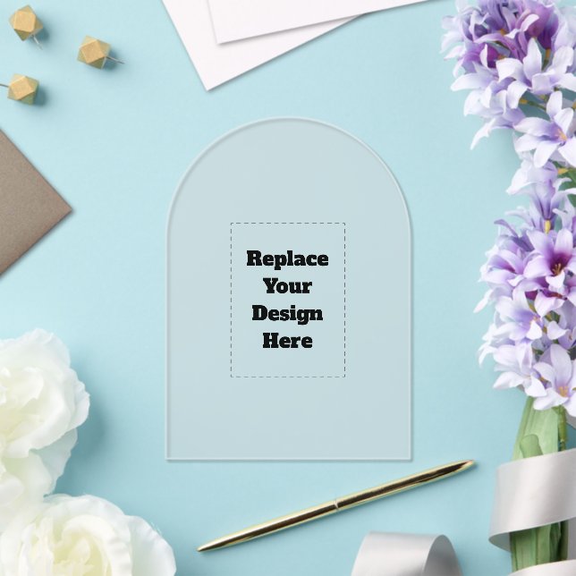 Invitations En Acrylique Créez Votre Propre blanc (Insitu (Mariage))