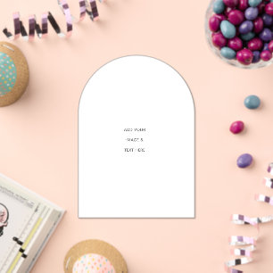 Invitations En Acrylique Créez Votre Propre blanc