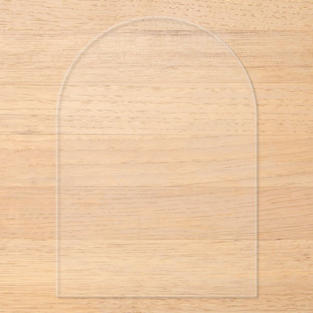 Invitations En Acrylique Créez votre  raquette de Pickleball blanche (Recto)