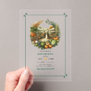 Invitations En Acrylique Cultivé localement - Fête d'anniversaire du marché
