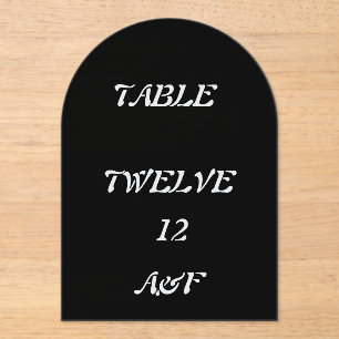 Invitations En Acrylique Décor de table mariage