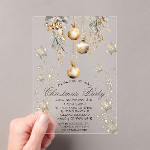Invitations En Acrylique Décorations vintage de branches d'arbre Flocons de