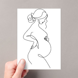 Invitations En Acrylique Dessin minimaliste moderne d'art abstrait en ligne