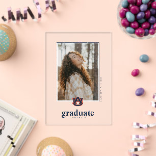 Invitations En Acrylique Diplômé de l'Université d'Auburn Tigers d'Auburn