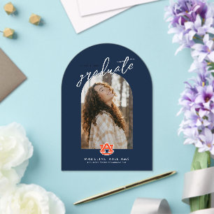 Invitations En Acrylique Diplômé de l'Université d'Auburn – Tigres d'Auburn