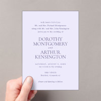 Dorothy Lilac Mariage élégant