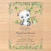 Douce Ourson Panda Bamboo Verdure Baby Shower