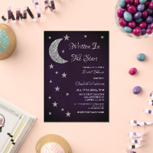 Invitations En Acrylique Écrit Dans La Fête des mariées Des Étoiles