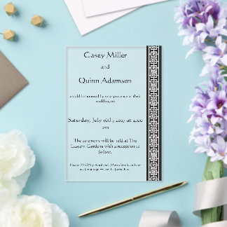 Invitations En Acrylique Élégance Chinoise dans un Mariage en Acrylique Noi