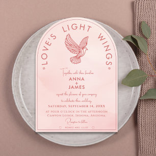 Invitations En Acrylique Elégant minimal roméo et Juliette Citation rose