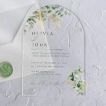 Élégant minimaliste moderne Eucalyptus Mariage