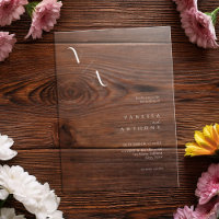 Élégant minimaliste moderne Mariage givré